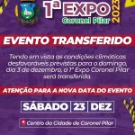 1ª EXPO CORONEL PILAR - EVENTO TRANSFERIDO